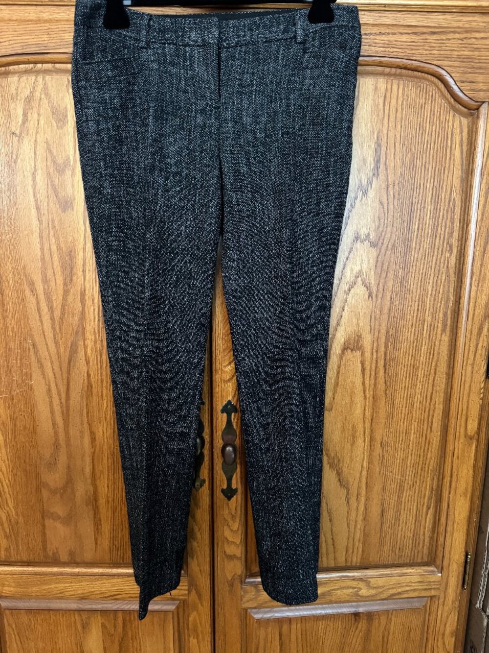 Express Black & Gray Textured Dress Pants
